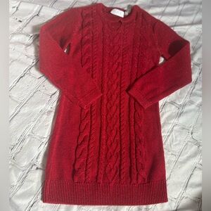 The Children's Place Red Cable Knit Dress